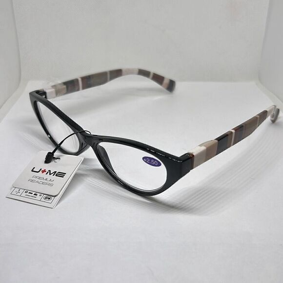 Plaid Cat Eye Women’s Reading Glasses +3.00 - Picture 1 of 3